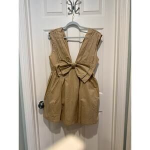 Anthropologie Sleeveless Poplin Minidress